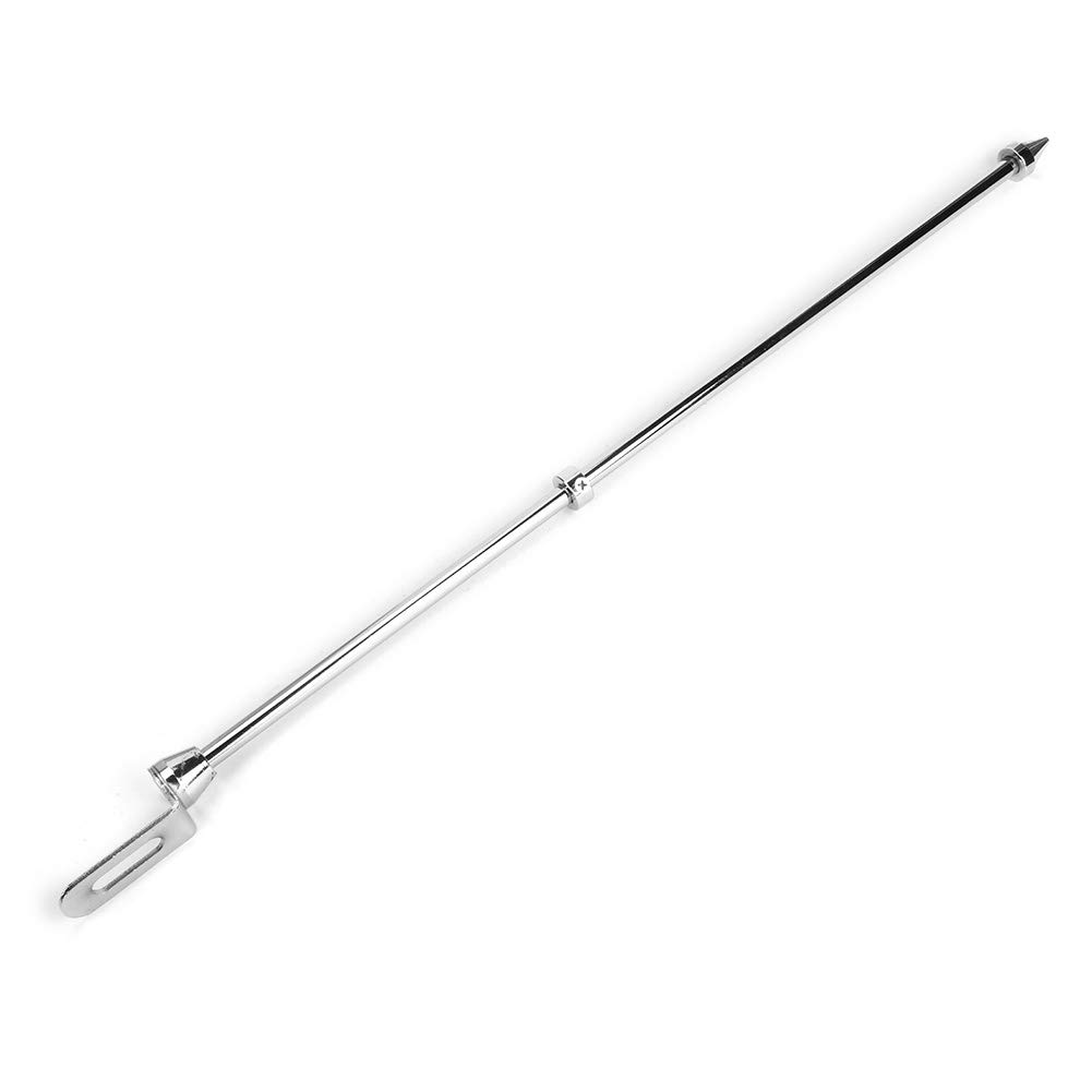 Motorcycle Flagpole Universal Motorcycle Auto Flagpole Rear Luggage Rack Mount Flag Pole Accessory Motorcycle Flag Pole 2 Pack Motorcycle Flag Pole (Chrome)
