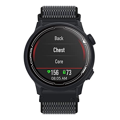 Coros Pace 2 Sport Watch Gps Heart Rate Monitor, 20 Days Long Battery Life, Barometer, Lightweight, Strava, Training Plan, Navigation, Sleep Track, Swim, Bike, Run, Strength, Treadmill (Navy Nylon) #TOP4