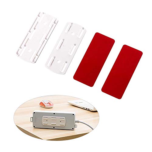 Bedler Selbstklebende Steckdosenleiste Fixator Sockelhalterung Punch-Free Wandmontage Desktop Socket Fixer Organizer Sockelhalter thumbnail