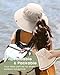 FURTALK Womens Sun Hat Beach Summer Wide Brim UPF 50+ Outdoor Protection Foldable Lightweight Ponytail Bucket Hat Beige, One Size