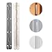 Beaupretty 6pcs Heavy Duty Long Piano Hinges 180° Steel Piano Hinges for Wooden Boxes Jewelry Cabinets with Nickel and Gunmetal Finish for Industrial and Furniture Use