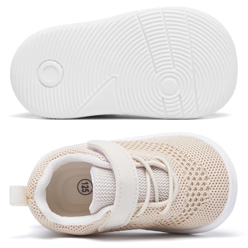 Image of MORENDL Toddler Sneakers Baby Boys & Girls Barefoot Shoes Lightweight Breathable Walking Running Tennis Athletic Sport Shoes