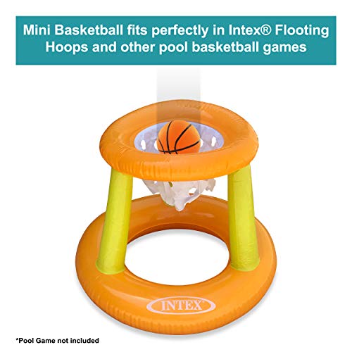Botabee Kids Pool Basketball 2 Pack | Compatible With Intex Floating Hoops Poolside Basketball Game And Other Pool Basketball Hoop | Mini Ball For Outdoor And Poolside Play #TOP2