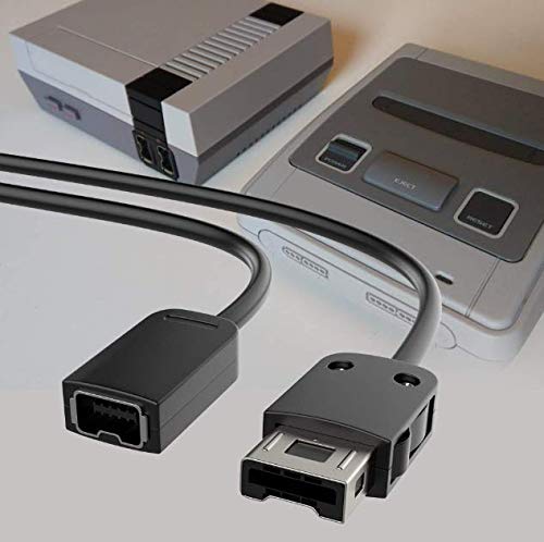 G-Dreamer 2-Pack Of 10Ft Extension Cable For [Nes/Snes Classic] Controller, Snes, Cords Extender - Best Controller Extension Cable Cord For Nintendo Mini Edition Gaming System Black #TOP4