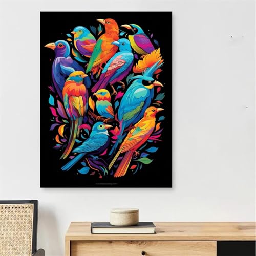 Coloriage par numéro adulte oiseau pour un moment créatif et relaxant à la maison