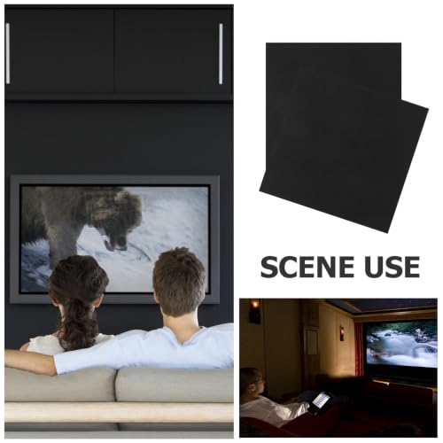 Abaodam 12pcs Paneles Acústicos Autoadhesivos Almohadillas para Aislamiento Sonoro para Habitaciones y Oficinas Pequeñas y Medianas, Poliéster Negro miniatura 3