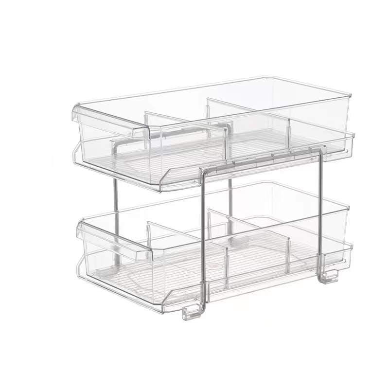 Kevin's clear organizing bins – stackable organizers for bathroom, closet, kitchen, pantry, cabinets, fridge & drawers. Plastic storage containers for organizing medicine, food, home supplies & more