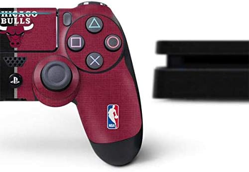Skinit Decal Gaming Skin Compatible with PS4 Slim Bundle - Officially Licensed NBA Chicago Bulls Canvas Design