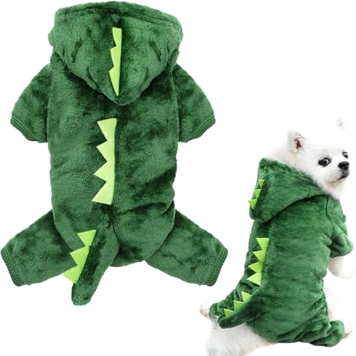 Idepet Dinosaur Hoodie Green