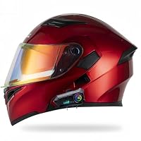 新品フルフェイスヘルメット JK-902 レッド Lサイズ システム型 Amazon.co.jp: NEW JK-902バイク用ヘルメット ブルートゥースシステム