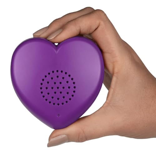 Talking Products, Purple Heart Affirmations MP3 Sound Button. 30 Pre-Recorded Motivational & Positive Quotes to Improve Children’s Mental Health. Build Self-Esteem, Combat Anxiety and Low Confidence.