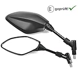 Dieses universelle Spiegel-Paar (1x links + 1x rechts) überzeugt durch seine hochwertige Verarbeitung und das sportliche Design.
