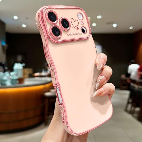 LCHULLE for iPhone 17 Pro Max Case Cute for Women Girls Wave Shape, Pink by LCHULLE - Used condition - Image 2