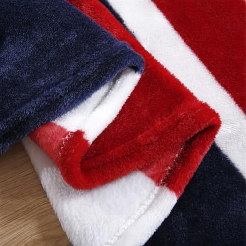 Couverture en flanelle légère motif drapeau en polyester - 5