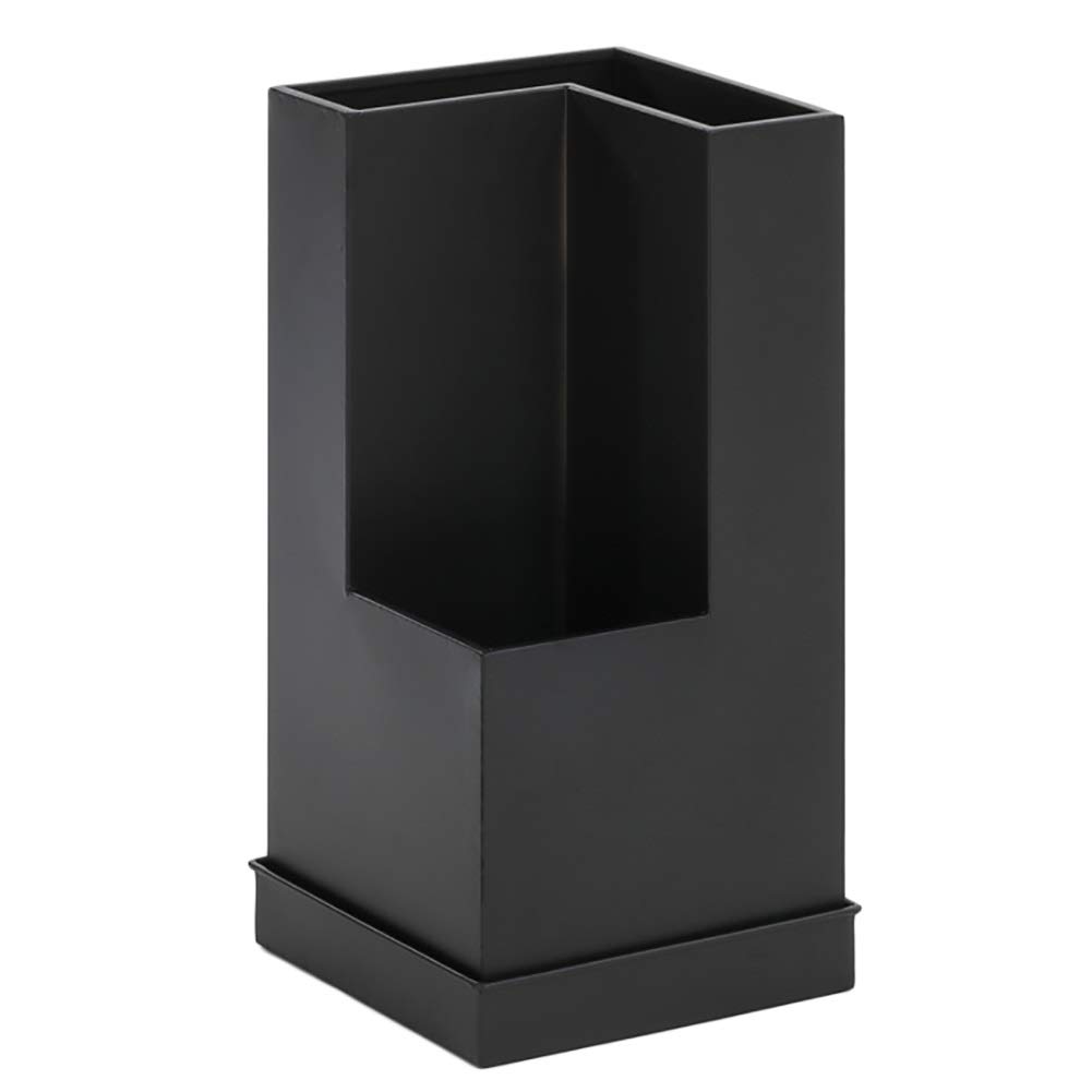 Gonmdopy Black Umbrella Stand, Household Umbrella Stand, Metal Umbrella Rack