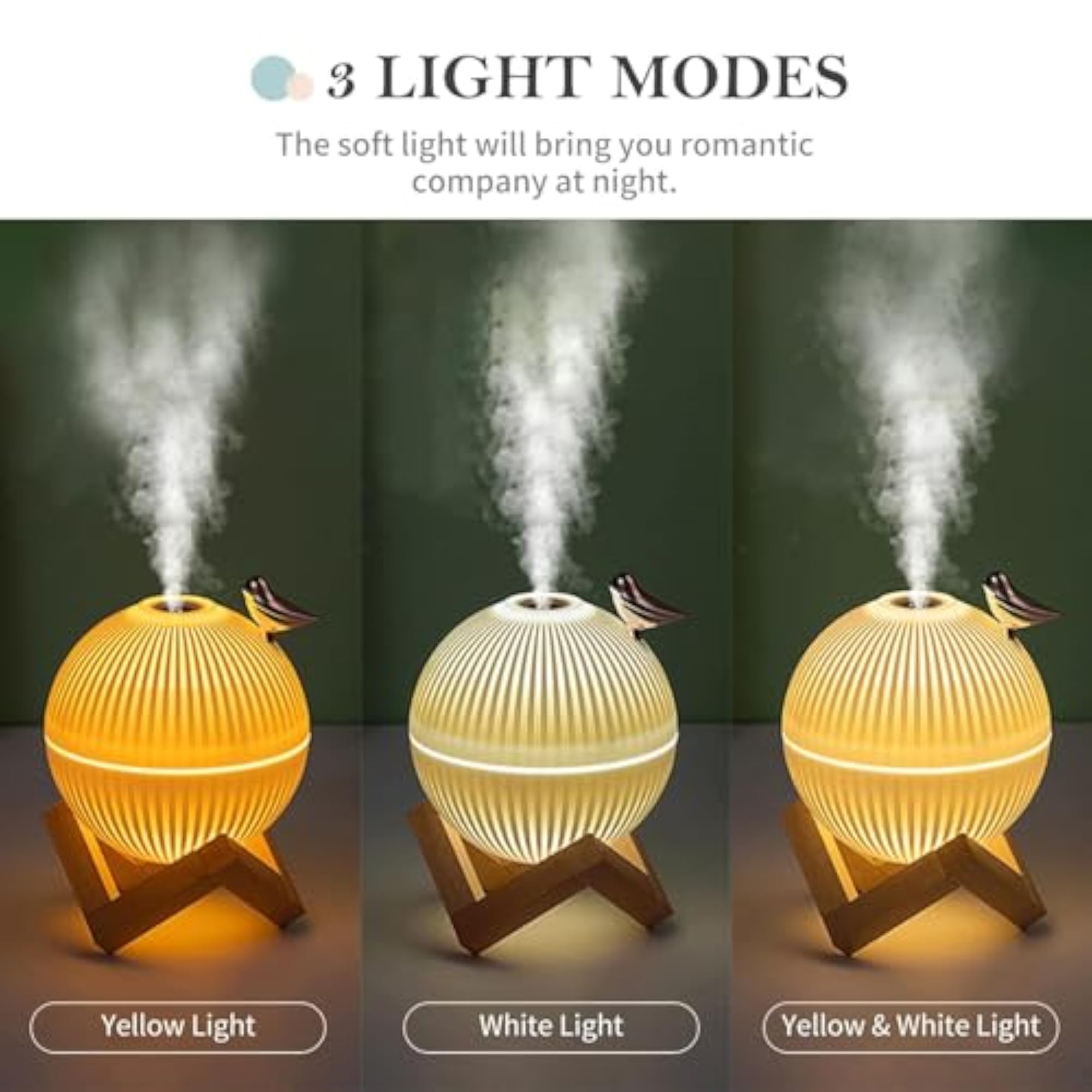 Aroma Diffuser 330ml with 8-Hour Mist, Silent Operation
