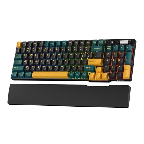 Image of RK ROYAL KLUDGE RK96 RGB Limited Ed, 90% 96 Keys Wireless 3-Mode BT5.0 /2.4G /USB-C Hot Swappable Mechanical Keyboard w /Wrist Rest, Volume Control, Software, Massive Battery, RK Viridian Switch
