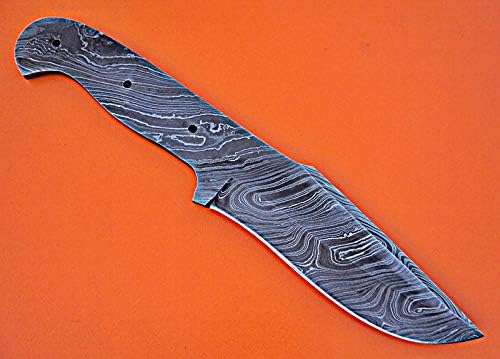 Poshland BB-061 Handmade Damascus Steel 10 Inches Full Tang Skiner Knife - Beautiful Blank Blade
