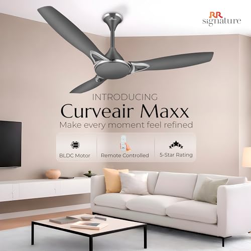 Image of RR Signature CURVEAIR MAXX 1200 MM BLDC Ceiling Fan - VENETIAN GREY