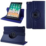  COOVY® 2.0 Etui pour Apple iPad Mini 1/2 / 3 Coque de Protection Rotation 360° Smart Housse Cover Case Stand Auto Réveil/Sommeil  Bleu foncé