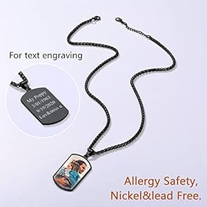 Findchic creative photo necklace personalized for women girl squareroundheartcatoval shaped stainless steel18k gold plated picture pendant custom inscription text memorial keepsake with gift box   cucciolini doodles