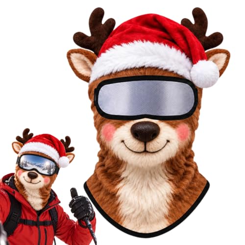 2026 Christmas Ski Balaclava Mask, 3D Animal Face Cover for Skiing，#A - image 1