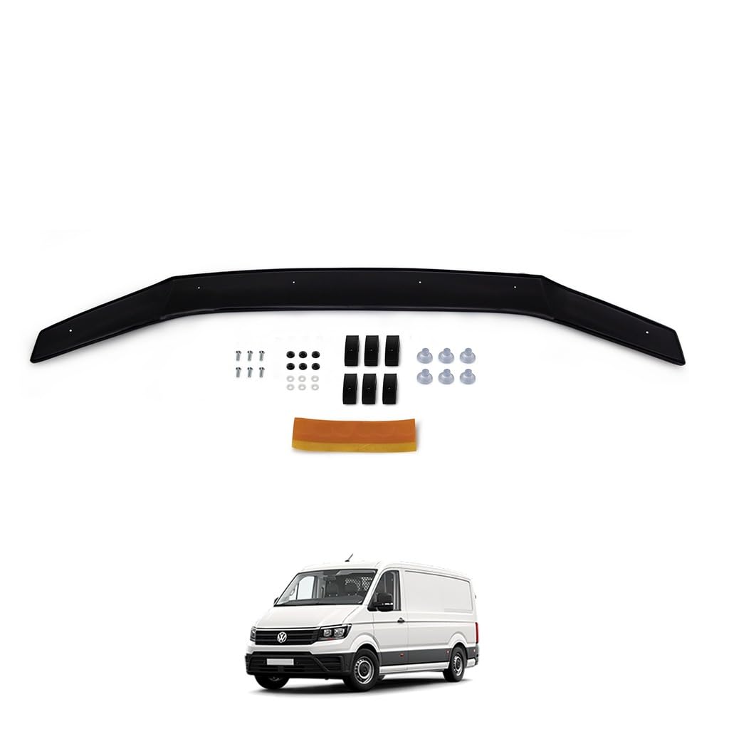 Protector de Capó Delantero para Volkswagen Crafter 2017+, Deflector y Protector de Piedras, Color Negro
