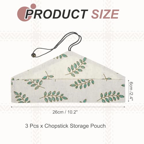 uxcell Chopstick Case Japanese Style Portable Cutlery Pouch 3Pcs by uxcell - Used condition - Image 2