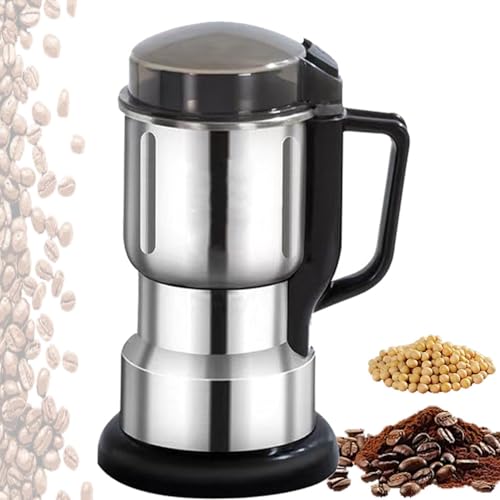 電動コーヒーグラインダー ステンレス鋼ブレード付き多機能スパイスグラインダー 小型家庭用キッチンー 2 blades