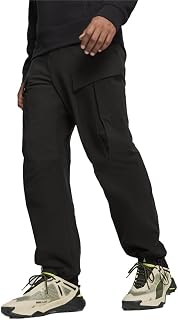 PUMA Mens Seasons Cargo Pants Hiking Casual Cargo Drawstring - Black