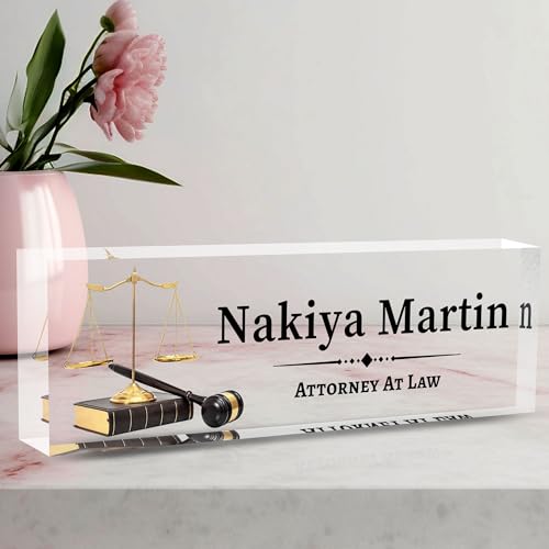Personalized Desk Name Plate