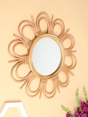 Habere India-All the Cultures Fabricating India Round Wall Mirror...