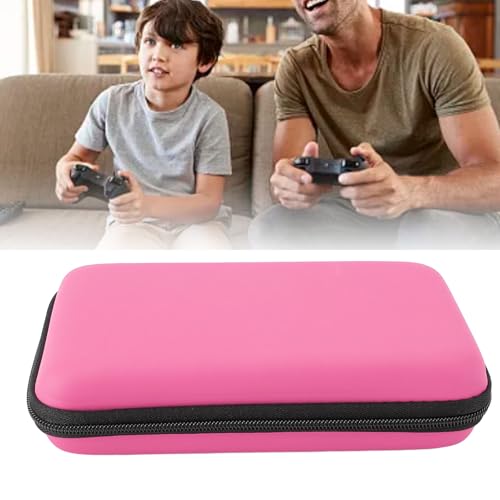 Image of Portable Hard Shell Carry Case for New 3DS XL, Protective Travel Storage Bag with 8 Game Slots, Compatible with Super Edition, New 2DS XL, GPD 5.5in Gamepad Tablet (Pink)