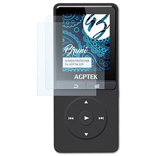 Preisvergleich Produktbild Bruni Schutzfolie kompatibel mit AGPTek A20 Folie, glasklare Displayschutzfolie (2X)