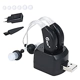 Gerissen mit 4 verschiedenen Größen von Silikon-Ohrenschellen, die nicht leicht zu rutschen sind und lange Zeit sehr angenehm sind.