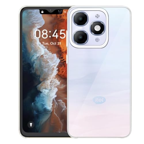 Image of COVERBLACK Soft Rubber Silicon Clear Case Back Cover Compatible for Itel A90 (Old 2024) - Transparent