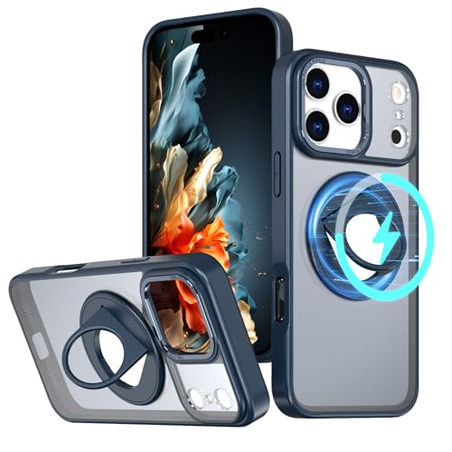 Coque 17 Pro Max béquille protection solide fine mate pour induction