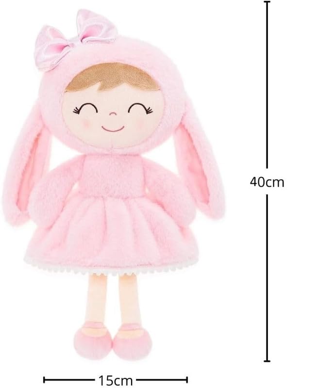 Image of RVA Cute Bunny Baby Doll Plush Toys Lovable and Huggable Gift for Birthdays & Occasions for Children, Kids, Baby Girl Home Decor (Size 40 cm) (Pink)