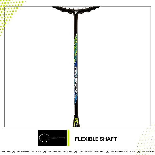 YOUNG(Malaysia) Fury Xtreme Professional Lightweight Badminton Racket, Japanese High Modulus Graphite (Tension Upto 30 lbs), Strung, Includes Full Cover 4 41zzHbp7+GL