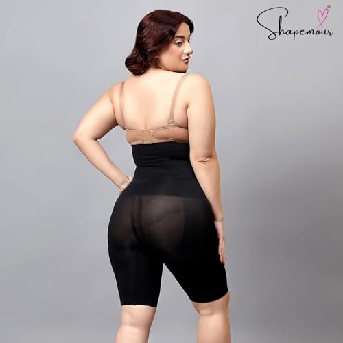 Image of SHAPEMOUR High Waist Shapewear for Women, Body Shaper Shorts with Silicone Grip, No Steel Bones Slimming Panties, Seamless Design Tummy Control Tucker