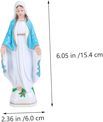 Miniatura 8 de 3 piezas de escultura virgen al aire libre adorno al aire libre estatua de la santa familia Jesús y estatua de santos católicos estatua vintage