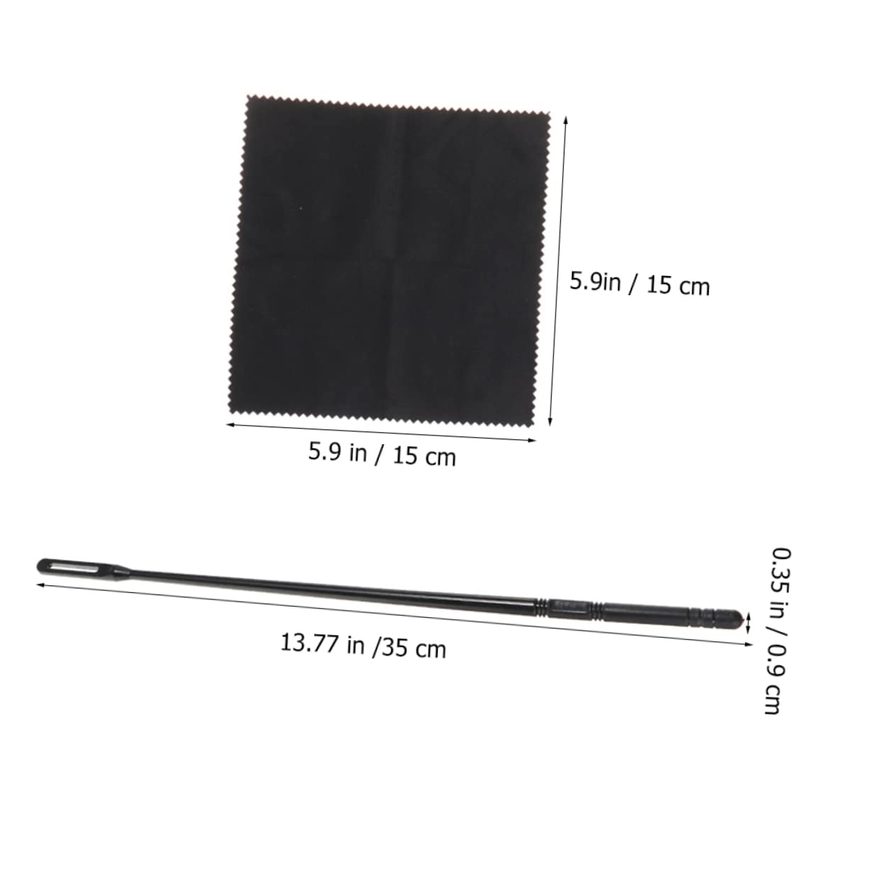 Toddmomy 1 Set Clarinet and Saxophone Cleaning Kit Includes Cleaning Cloth Rod and Screwdriver for Efficient Maintenance of Wind Instruments