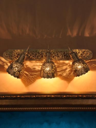 Image of Single Brass Spot 3 /L Light Wall Sconce with Brasss Material for Decorative Living Room Wall Ceiling Lamp Balcony Decor and Home (Free Bulb)