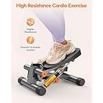 Niceday Mini Steppers for Exercise at Home, Stepper with Resistance Bands, Stepper with 300LBS Loading Capacity, Hydraulic Fitness Stepper with LCD Monitor Black - Image 4