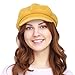 Womens Fashion Newsboy Cap Bakerboy Cabbie Gatsby Visor Yellow Beret Hat Tweed Girls Pageboy Caps Yellow