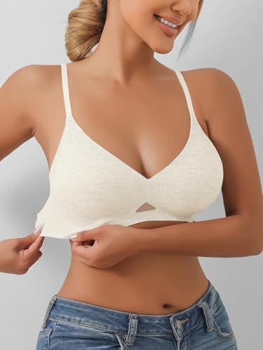 Image of Celary Woman's Bra|| Lightly Padded Wirefree Bra|| with Removable Pad ||Smooth and Soft Cotton Blend Seamless Design||Ultra Lightweight