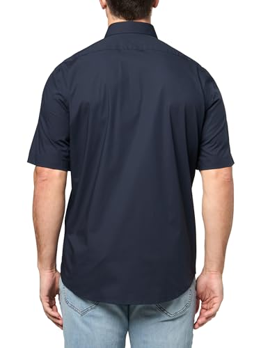 BOSS Men's Stretch Poplin Short Sleeve Button Down Shirt2