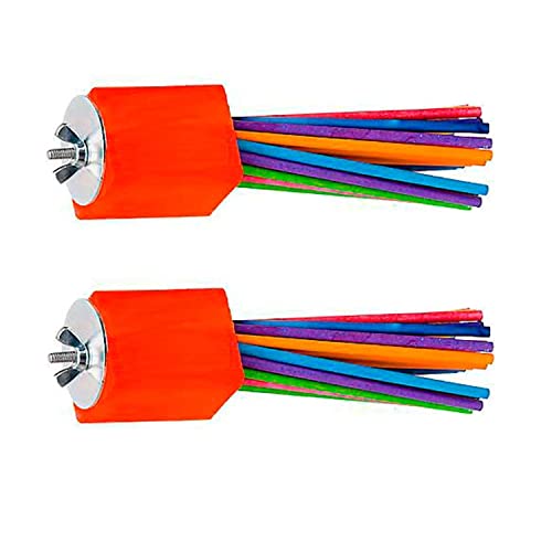 Super Bird Creations SB50301 Chewable Paper Party Bird Toy with Colorful Lollipop Sticks - Cockatiels Parakeets Parrots - Chew Enthusiasts - Enriching Bird Toys for Medium to Large Birds - 2-Pack