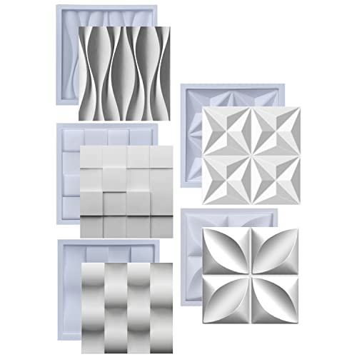 Formas de Gesso 3D e Cimento ABS Moldes de 30x30 pra Painel Revestimento de Parede FDG……