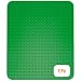 Classic Baseplate 15" x 10.5" Large Building Brick Baseplate by Strictly Briks | 100% Compatible with All Major Brands | Large Pegs for Toddlers | Single Tight Fit One-Sided Base Plate (Dark Green)